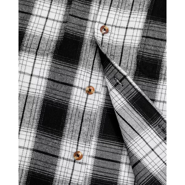 J.VER Men's Flannel Plaid Shirts Long Sleeve Regular Fit Casual Button Down Shirt