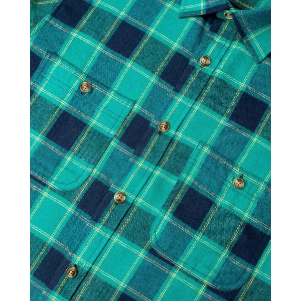 J.VER Men's Flannel Plaid Shirts Long Sleeve Regular Fit Casual Button Down Shirt