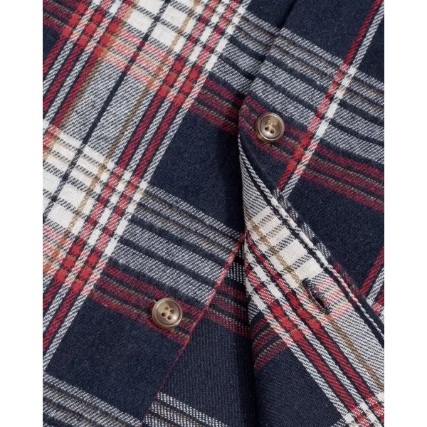 J.VER Men's Flannel Plaid Shirts Long Sleeve Regular Fit Casual Button Down Shirt
