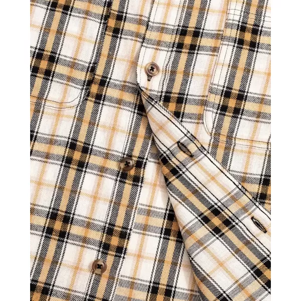 J.VER Men's Flannel Plaid Shirts Long Sleeve Regular Fit Casual Button Down Shirt