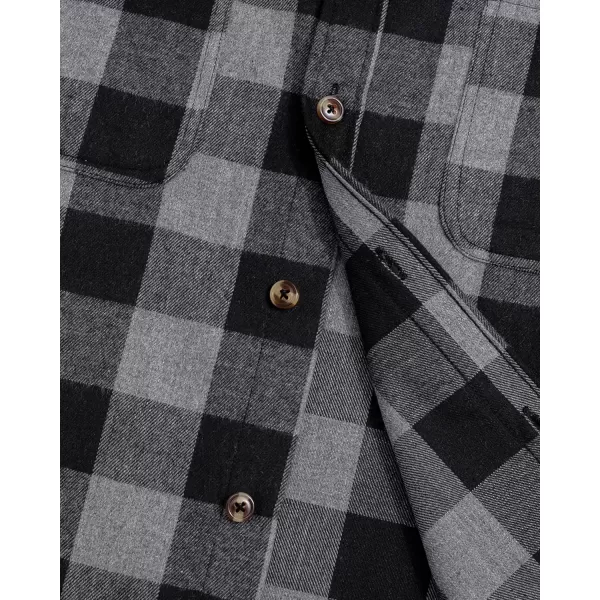 J.VER Men's Flannel Plaid Shirts Long Sleeve Regular Fit Casual Button Down Shirt
