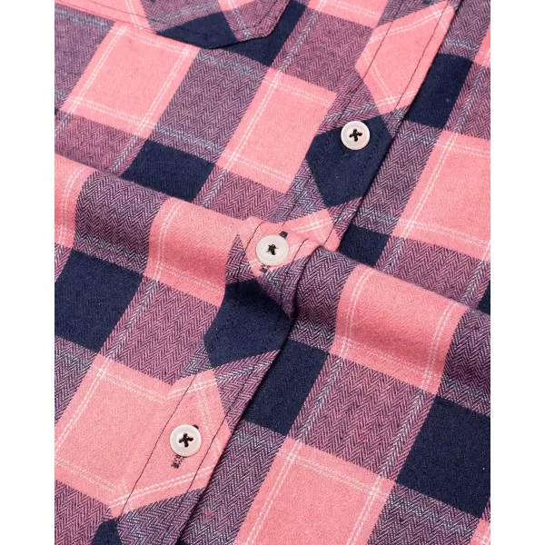 J.VER Men's Flannel Plaid Shirts Long Sleeve Regular Fit Casual Button Down Shirt