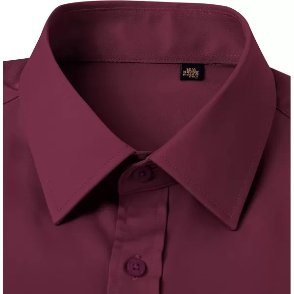 J.VER Men's French Cuff Dress Shirts Regular Fit Long Sleeve Spread Collar Metal Cufflink