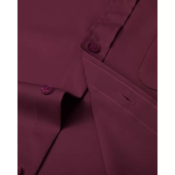 J.VER Men's French Cuff Dress Shirts Regular Fit Long Sleeve Spread Collar Metal Cufflink