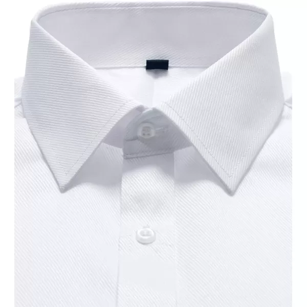 J.VER Men's French Cuff Dress Shirts Regular Fit Long Sleeve Spread Collar Metal Cufflink