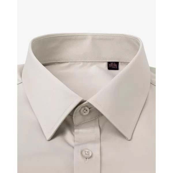 J.VER Men's French Cuff Dress Shirts Regular Fit Long Sleeve Spread Collar Metal Cufflink