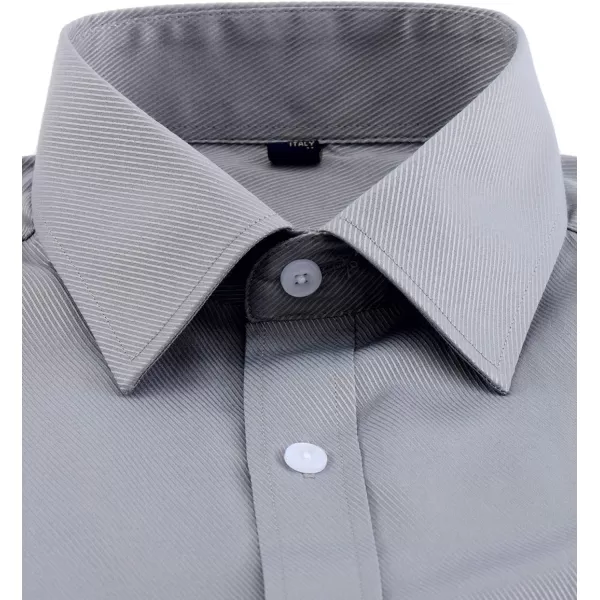 J.VER Men's French Cuff Dress Shirts Regular Fit Long Sleeve Spread Collar Metal Cufflink