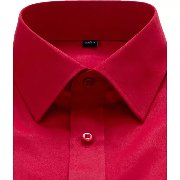 J.VER Men's French Cuff Dress Shirts Regular Fit Long Sleeve Spread Collar Metal Cufflink