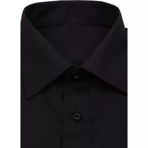 J.VER Men's French Cuff Dress Shirts Regular Fit Long Sleeve Spread Collar Metal Cufflink