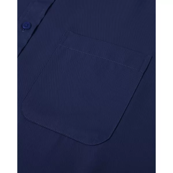 J.VER Men's French Cuff Dress Shirts Regular Fit Long Sleeve Spread Collar Metal Cufflink