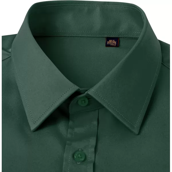 J.VER Men's French Cuff Dress Shirts Regular Fit Long Sleeve Spread Collar Metal Cufflink