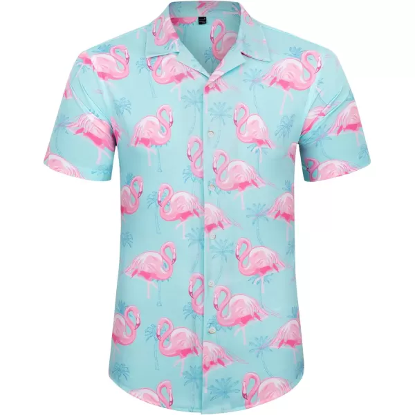 J.VER Men's Hawaiian Shirts Casual Button Down Short Sleeve Shirts Set Printed Shorts Beach Tropical Hawaii Suits