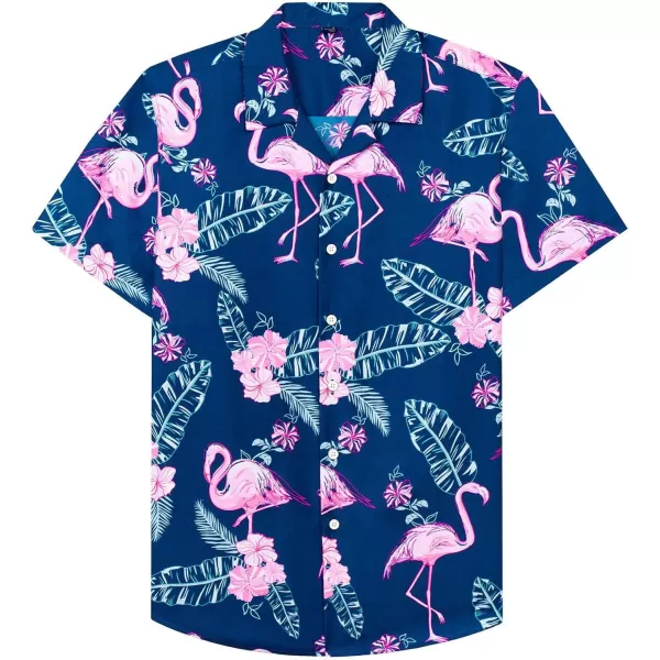 J.VER Men's Hawaiian Shirts Casual Button Down Short Sleeve Shirts Set Printed Shorts Beach Tropical Hawaii Suits