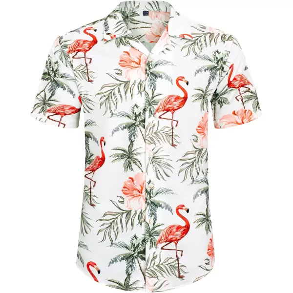 J.VER Men's Hawaiian Shirts Casual Button Down Short Sleeve Shirts Set Printed Shorts Beach Tropical Hawaii Suits