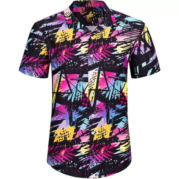 J.VER Men's Hawaiian Shirts Casual Button Down Short Sleeve Shirts Set Printed Shorts Beach Tropical Hawaii Suits