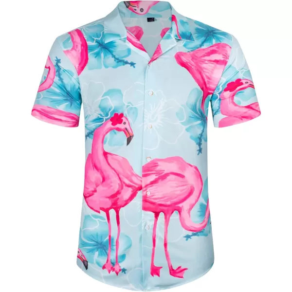 J.VER Men's Hawaiian Shirts Casual Button Down Short Sleeve Shirts Set Printed Shorts Beach Tropical Hawaii Suits