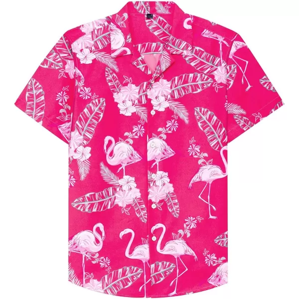 J.VER Men's Hawaiian Shirts Casual Button Down Short Sleeve Shirts Set Printed Shorts Beach Tropical Hawaii Suits