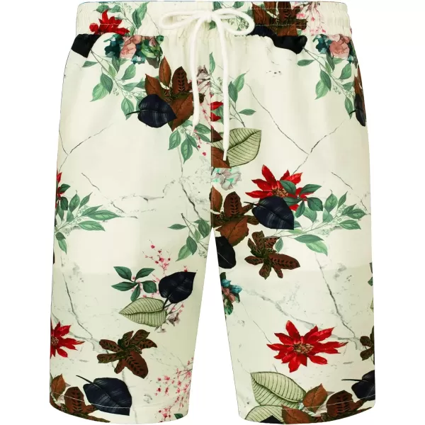 J.VER Men's Hawaiian Shirts Casual Button Down Short Sleeve Shirts Set Printed Shorts Beach Tropical Hawaii Suits