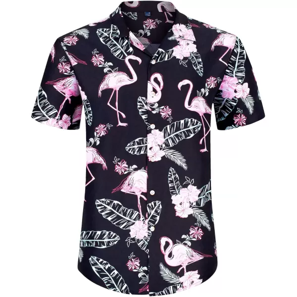J.VER Men's Hawaiian Shirts Casual Button Down Short Sleeve Shirts Set Printed Shorts Beach Tropical Hawaii Suits