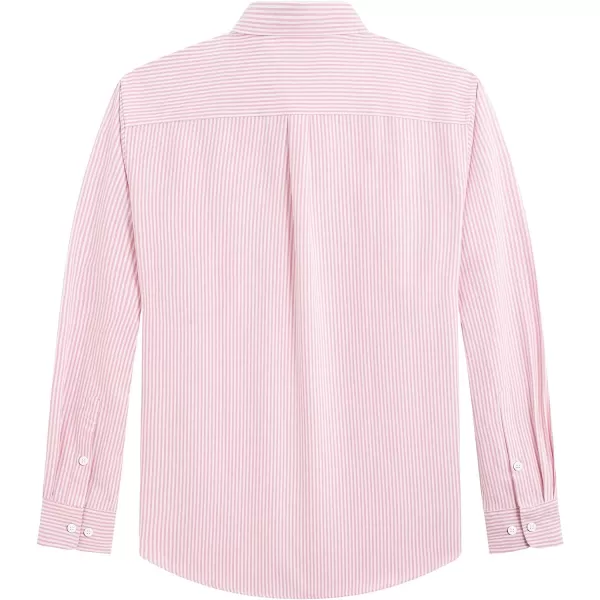 J.VER Men's Oxford Shirt Solid Casual Button Down Collar Shirts Long Sleeve Dress Shirts with Pocket