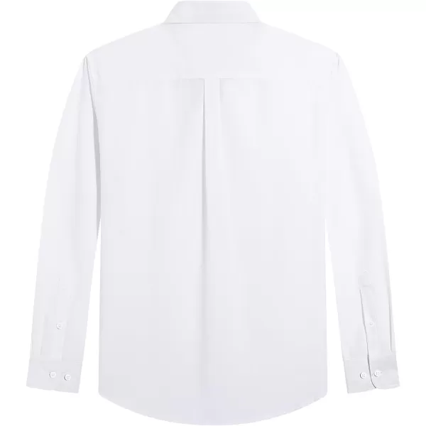 J.VER Men's Oxford Shirt Solid Casual Button Down Collar Shirts Long Sleeve Dress Shirts with Pocket