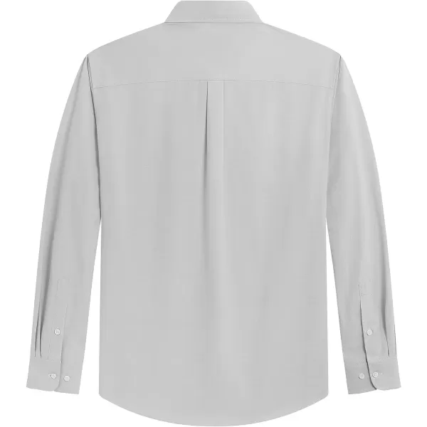J.VER Men's Oxford Shirt Solid Casual Button Down Collar Shirts Long Sleeve Dress Shirts with Pocket