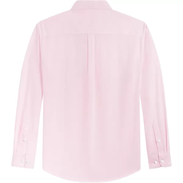 J.VER Men's Oxford Shirt Solid Casual Button Down Collar Shirts Long Sleeve Dress Shirts with Pocket