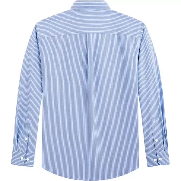 J.VER Men's Oxford Shirt Solid Casual Button Down Collar Shirts Long Sleeve Dress Shirts with Pocket
