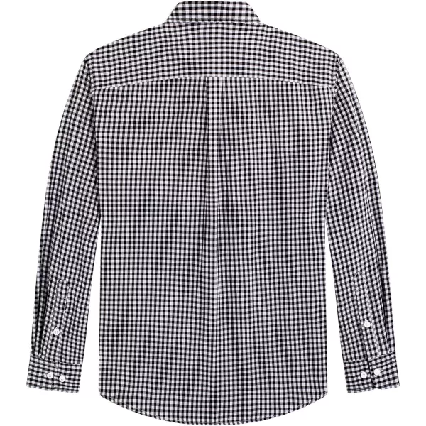J.VER Men's Oxford Shirt Solid Casual Button Down Collar Shirts Long Sleeve Dress Shirts with Pocket