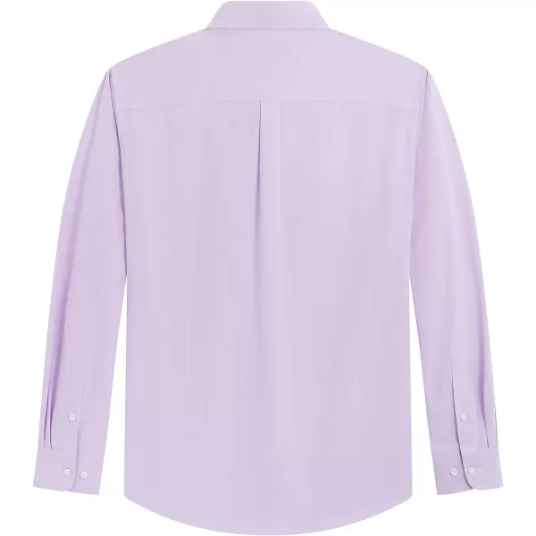 J.VER Men's Oxford Shirt Solid Casual Button Down Collar Shirts Long Sleeve Dress Shirts with Pocket