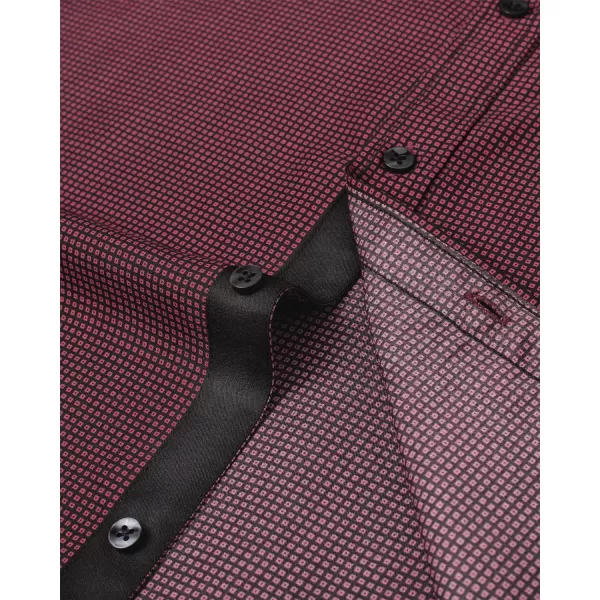 J.VER Men's Printed Dress Shirts Casual Long Sleeve Stylish Button Down Shirt