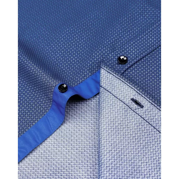 J.VER Men's Printed Dress Shirts Casual Long Sleeve Stylish Button Down Shirt