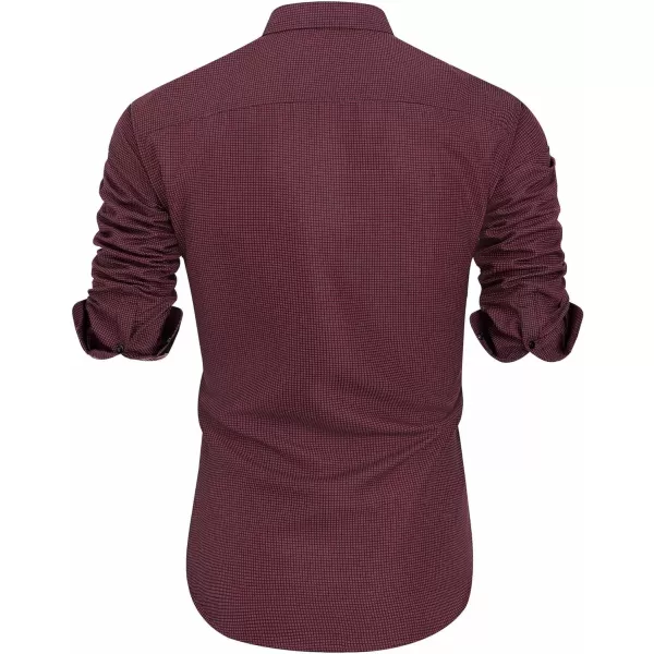 J.VER Men's Printed Dress Shirts Casual Long Sleeve Stylish Button Down Shirt