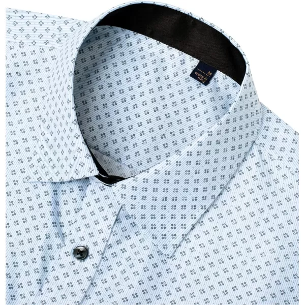 J.VER Men's Printed Dress Shirts Casual Long Sleeve Stylish Button Down Shirt