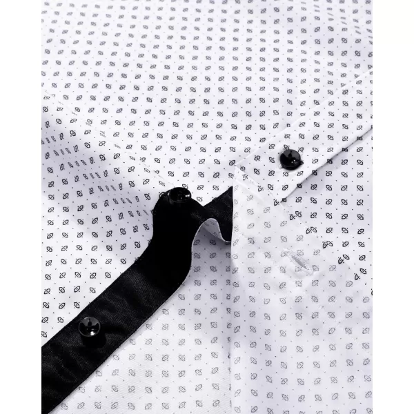 J.VER Men's Printed Dress Shirts Casual Long Sleeve Stylish Button Down Shirt