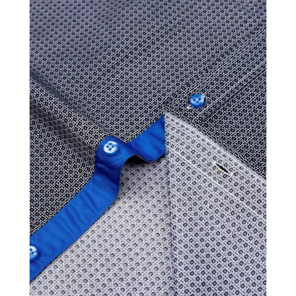 J.VER Men's Printed Dress Shirts Casual Long Sleeve Stylish Button Down Shirt