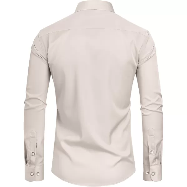 J.VER Men's Tuxedo Shirt Formal Dress Shirt Pleated Long Sleeve Button Down Shirts for Prom Party Wedding