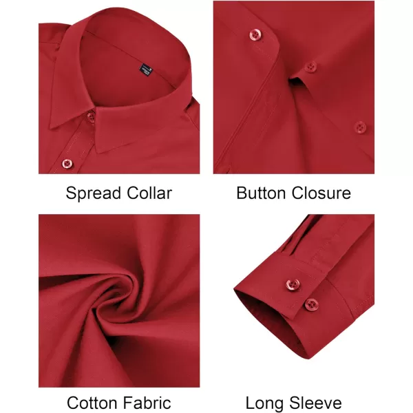 J.VER Womens Button Down Shirt Long Sleeve Dress Shirts Stretch Solid Work Blouse