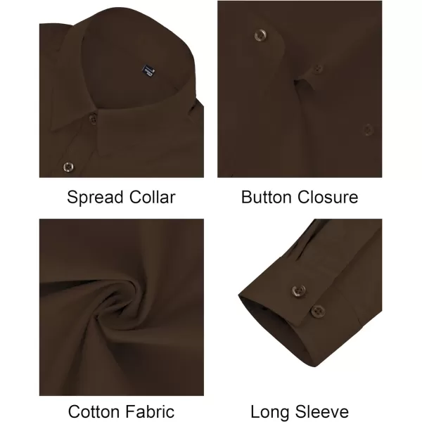 J.VER Womens Button Down Shirt Long Sleeve Dress Shirts Stretch Solid Work Blouse