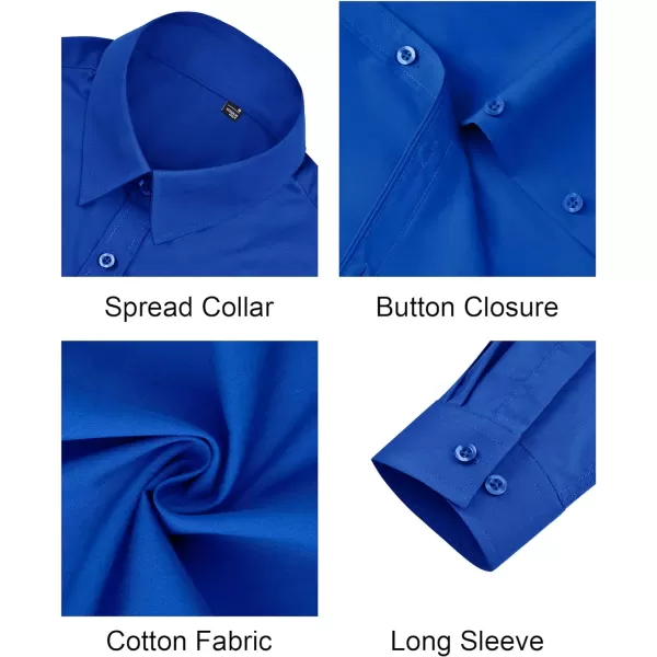 J.VER Womens Button Down Shirt Long Sleeve Dress Shirts Stretch Solid Work Blouse