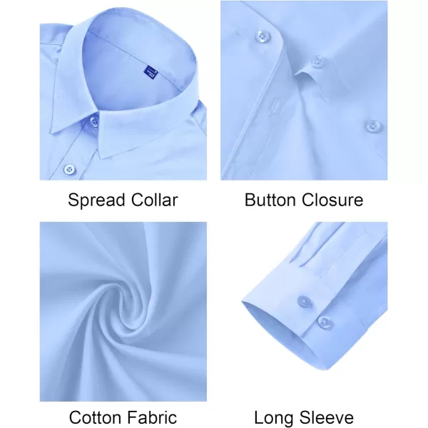 J.VER Womens Button Down Shirt Long Sleeve Dress Shirts Stretch Solid Work Blouse