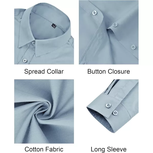 J.VER Womens Button Down Shirt Long Sleeve Dress Shirts Stretch Solid Work Blouse