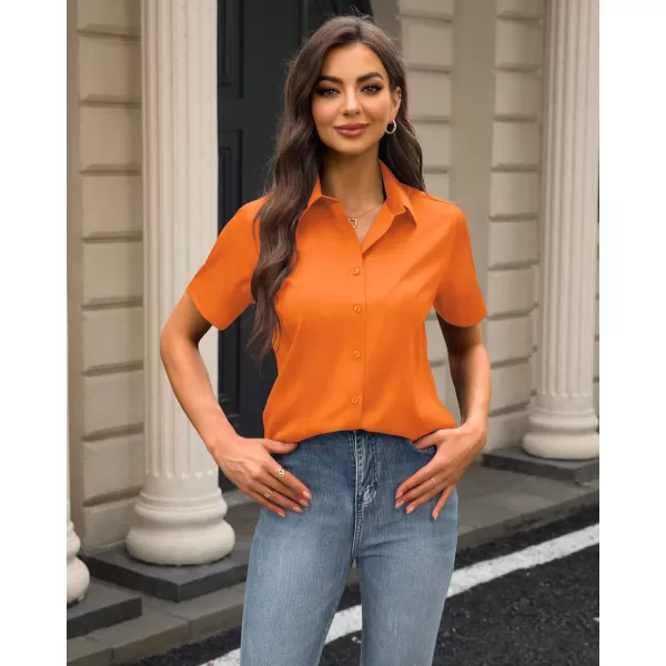 J.VER Womens Button Down Shirts Stretch Wrinkle Free Formal Short Sleeve Dress Shirt Summer Work Blouses Business Casual Tops