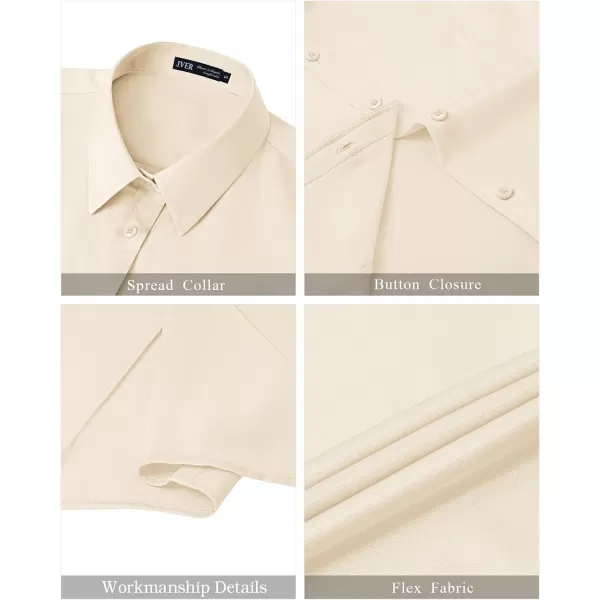 J.VER Womens Button Down Shirts Stretch Wrinkle Free Formal Short Sleeve Dress Shirt Summer Work Blouses Business Casual Tops