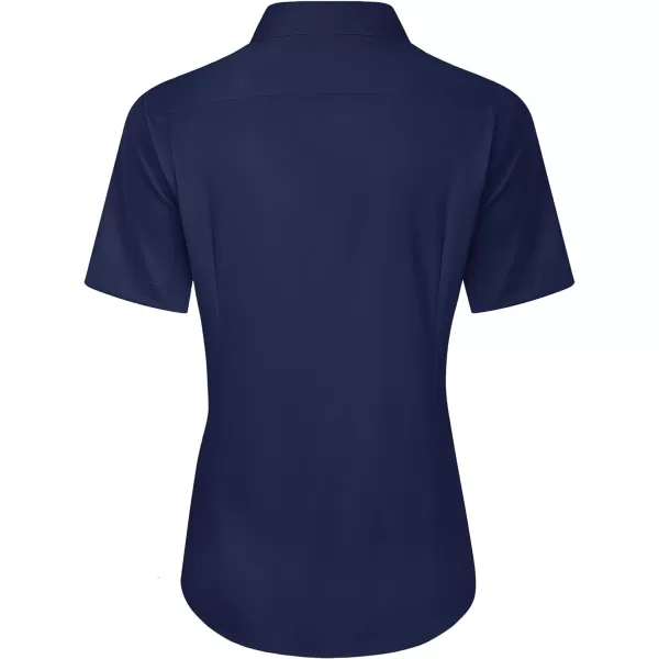 J.VER Womens Button Down Shirts Stretch Wrinkle Free Formal Short Sleeve Dress Shirt Summer Work Blouses Business Casual Tops