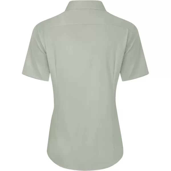J.VER Womens Button Down Shirts Stretch Wrinkle Free Formal Short Sleeve Dress Shirt Summer Work Blouses Business Casual Tops