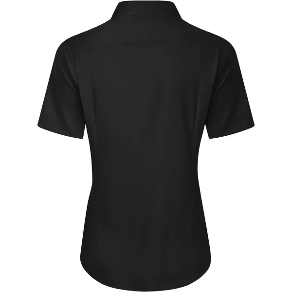 J.VER Womens Button Down Shirts Stretch Wrinkle Free Formal Short Sleeve Dress Shirt Summer Work Blouses Business Casual Tops