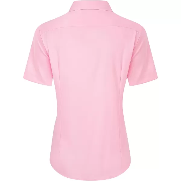 J.VER Womens Button Down Shirts Stretch Wrinkle Free Formal Short Sleeve Dress Shirt Summer Work Blouses Business Casual Tops