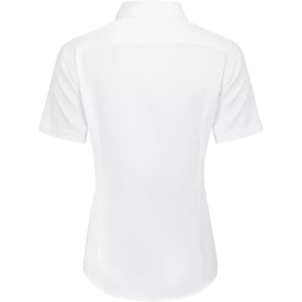 J.VER Womens Button Down Shirts Stretch Wrinkle Free Formal Short Sleeve Dress Shirt Summer Work Blouses Business Casual Tops