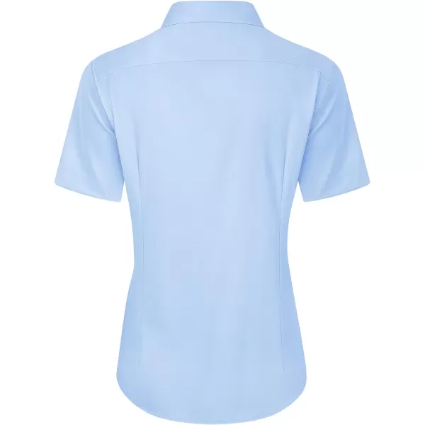 J.VER Womens Button Down Shirts Stretch Wrinkle Free Formal Short Sleeve Dress Shirt Summer Work Blouses Business Casual Tops